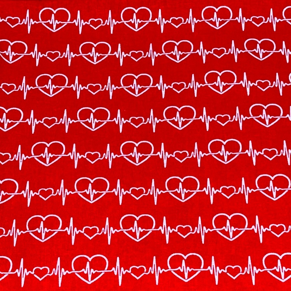 New Cotton Beating Heart Fabric